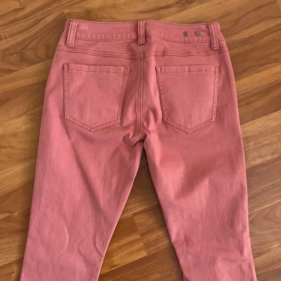 CAbi Women's Skinny Jeans in Coral / Pink Dust - Picture 9 of 11